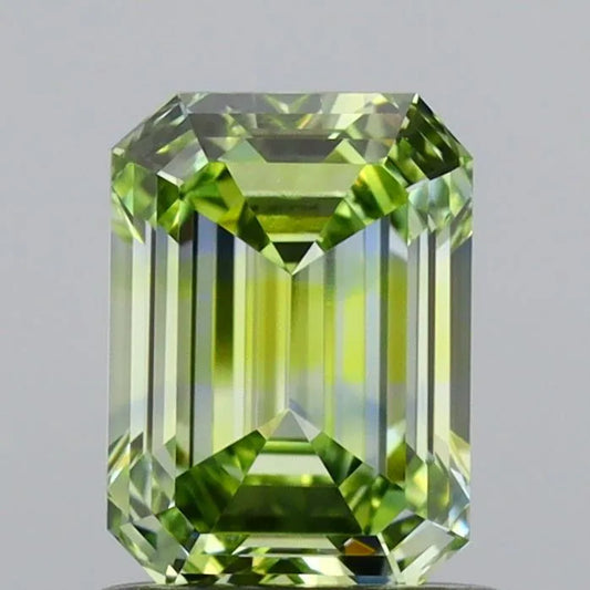 1.00ct Emerald Lab Grown Diamond (Colour Fancy Intense Green, Clarity VVS2, IGI Certified)